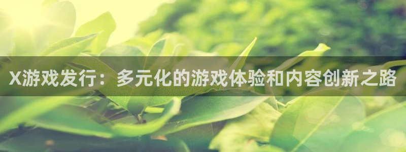 亿万28平台：X游戏发行：多元化的游戏体验和内容创新之路