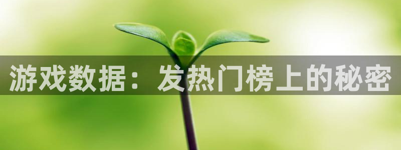 亿万28电子科技怎么样：游戏数据：发热门榜上的秘密